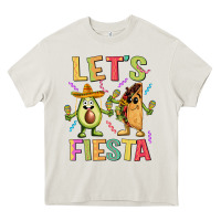 Cream let's fiesta taco Heavy Core Tee - JahusDesignShop