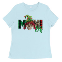 Baby Blue girl mini elf skull Ladies Tee - FaDigitalArtStudio