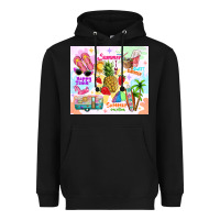 Black summer beach Heavyweight Hoodie - TumblerDesignByShophia