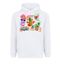 White summer beach Heavyweight Hoodie - TumblerDesignByShophia