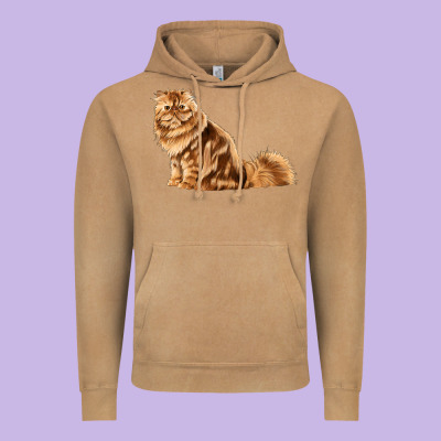 Persian Cat Vintage Hoodie Designed By Lillyallendesigns