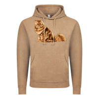 Vintage Coffee Persian Cat Vintage Hoodie - LillyAllenDesigns