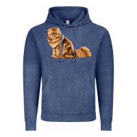 Vintage Denim Persian Cat Vintage Hoodie - LillyAllenDesigns