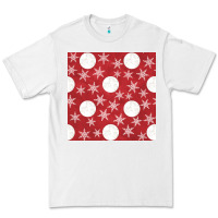 White christmas snow flakes seamless pattern Premium Tee - BundleAndBundleShop