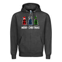 Charcoal Heather Merry Christmas Zipper Hoodie - Bettercallsaul
