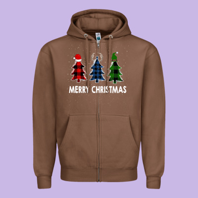 Merry Christmas Zipper Hoodie Designed By Bettercallsaul