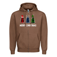 Chestnut Merry Christmas Zipper Hoodie - Bettercallsaul