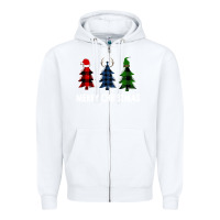 White Merry Christmas Zipper Hoodie - Bettercallsaul