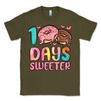 Army Green 100 days sweeter Classic Tee - MaliasSmallBusiness