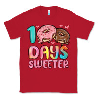 Red 100 days sweeter Classic Tee - MaliasSmallBusiness