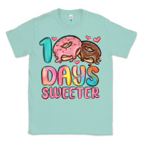 Seafoam 100 days sweeter Classic Tee - MaliasSmallBusiness