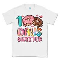 White 100 days sweeter Classic Tee - MaliasSmallBusiness