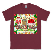 Burgundy Christmas Vibes Classic Tee - CowhideDigitalArt