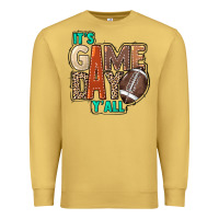 Antique Gold It's game day y'all Premium Sweatshirt - HowdyJamesFarm