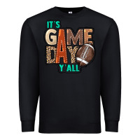 Black It's game day y'all Premium Sweatshirt - HowdyJamesFarm