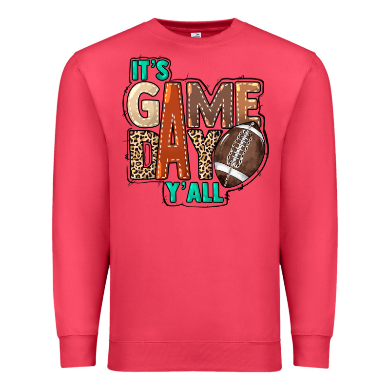 It's Game Day Y'all Premium Sweatshirt by HowdyJamesFarm | Teevron