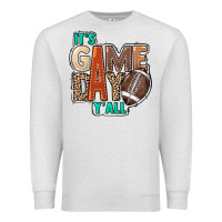 Oatmeal Heather It's game day y'all Premium Sweatshirt - HowdyJamesFarm