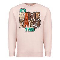 Pale Pink It's game day y'all Premium Sweatshirt - HowdyJamesFarm