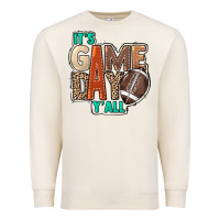 Sandshell It's game day y'all Premium Sweatshirt - HowdyJamesFarm