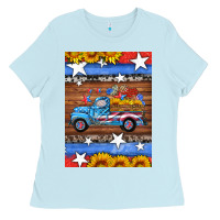 Baby Blue american truck air freshener Ladies Tee - HRA Design Shop
