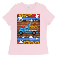 Bubblegum Pink american truck air freshener Ladies Tee - HRA Design Shop