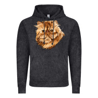 Vintage Black Persian Cat Face Vintage Hoodie - LillyAllenDesigns
