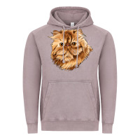Vintage Zinc Persian Cat Face Vintage Hoodie - LillyAllenDesigns