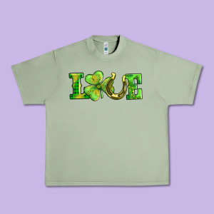 Love With Horseshoe Urban Heavy Tee Designed By Adodesignshop