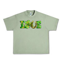 Oil Green love with horseshoe Urban Heavy Tee - AdoDesignShop