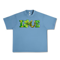 Pebble Blue love with horseshoe Urban Heavy Tee - AdoDesignShop