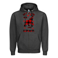 Charcoal Heather Just a girl who loves Elephants - Elephant Zipper Hoodie - Bettercallsaul
