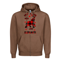 Chestnut Just a girl who loves Elephants - Elephant Zipper Hoodie - Bettercallsaul