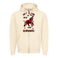 Sandshell Just a girl who loves Elephants - Elephant Zipper Hoodie - Bettercallsaul