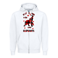 Just A Girl Who Loves Elephants - Elephant Zipper Hoodie | Teevron