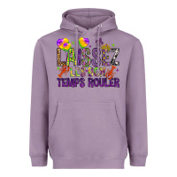 Lavender Loissez les bon temps rouler with balloon Heavyweight Hoodie - HowdyJamesFarm
