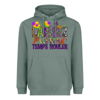 Sage Loissez les bon temps rouler with balloon Heavyweight Hoodie - HowdyJamesFarm