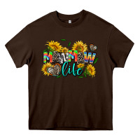 Chocolate Brown mawmaw life Heavy Core Tee - AdoDesignShop
