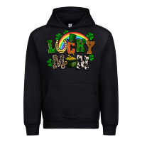 Black lucky mom St. Patricks Day Urban Hoodie - FaDigitalArtStudio