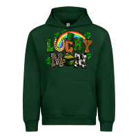 Forest Green lucky mom St. Patricks Day Urban Hoodie - FaDigitalArtStudio