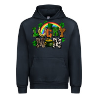 Navy lucky mom St. Patricks Day Urban Hoodie - FaDigitalArtStudio
