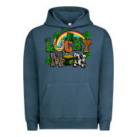 Pigment Midnight Navy lucky mom St. Patricks Day Urban Hoodie - FaDigitalArtStudio