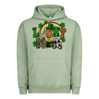 Pigment Oil Green lucky mom St. Patricks Day Urban Hoodie - FaDigitalArtStudio