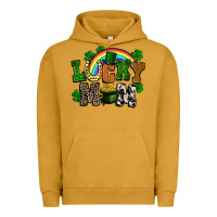 Pigment Peanut Butter lucky mom St. Patricks Day Urban Hoodie - FaDigitalArtStudio