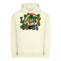 Pigment Pistachio lucky mom St. Patricks Day Urban Hoodie - FaDigitalArtStudio
