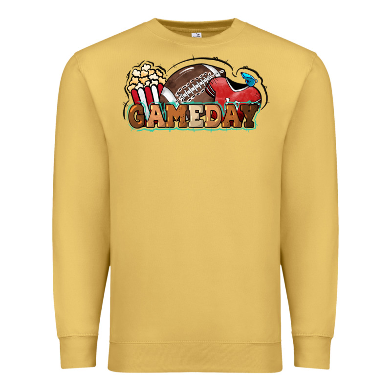 Game Day Football Popcorn Premium Sweatshirt by HowdyJamesFarm | Teevron