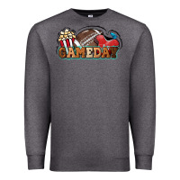 Charcoal Heather Game day football popcorn Premium Sweatshirt - HowdyJamesFarm