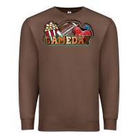 Chestnut Game day football popcorn Premium Sweatshirt - HowdyJamesFarm
