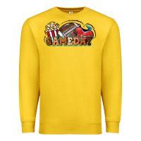 Lemon Game day football popcorn Premium Sweatshirt - HowdyJamesFarm