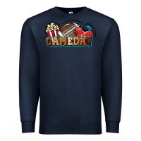 Navy Game day football popcorn Premium Sweatshirt - HowdyJamesFarm