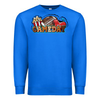 True Royal Game day football popcorn Premium Sweatshirt - HowdyJamesFarm